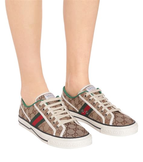 gucci bow tennis shoes|gucci 1977 tennis shoes women's.